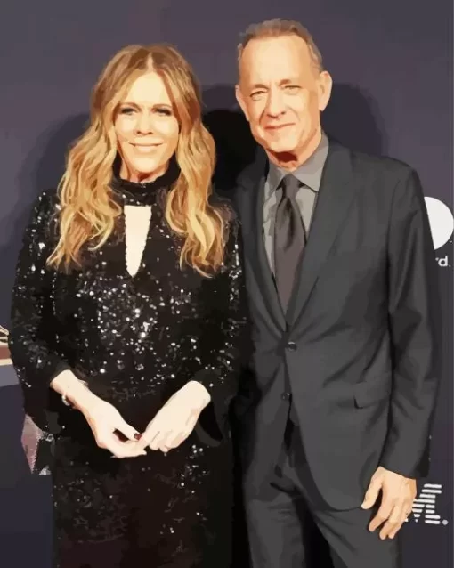 Tom Hanks And Rita Wilson Diamond Painting