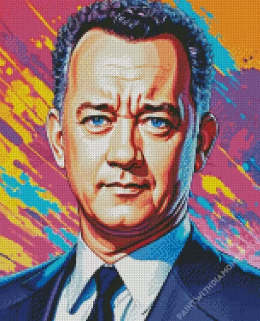 Tom Hanks Pop Art Diamond Painting