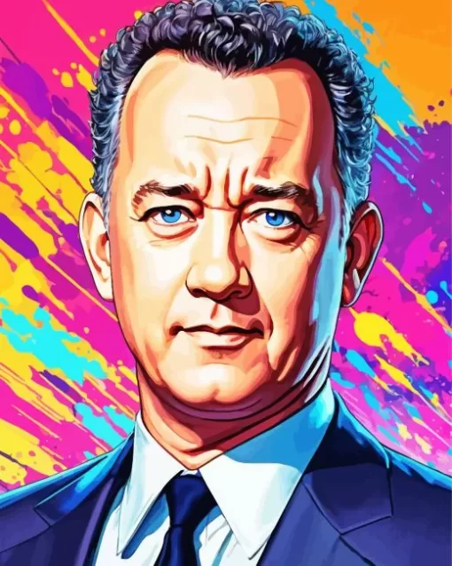 Tom Hanks Pop Art Diamond Painting