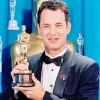 Tom Hanks With Award Diamond Painting