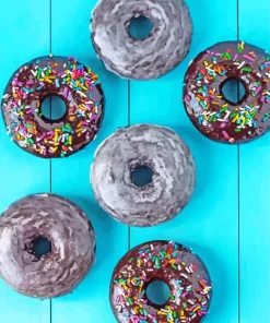 Vegan Chocolate Donuts Diamond Painting