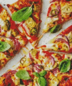 Vegetarian Pizza Diamond Painting