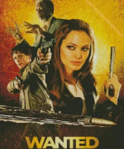 Wanted Angelina Jolie Diamond Painting