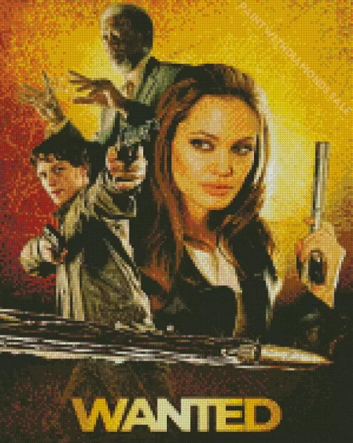 Wanted Angelina Jolie Diamond Painting