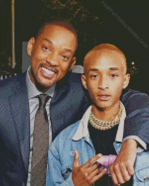 Will Smith And His Son Diamond Painting