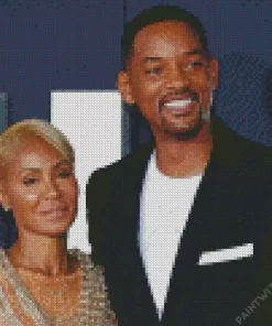 Will Smith And His Wife Diamond Painting