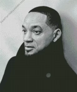 Will Smith Black And White Diamond Painting