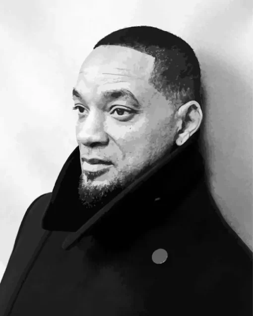 Will Smith Black And White Diamond Painting