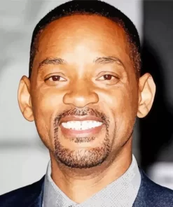 Will Smith Smiling Diamond Painting