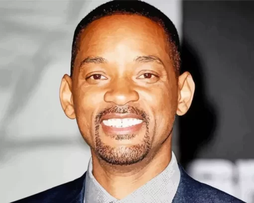 Will Smith Smiling Diamond Painting