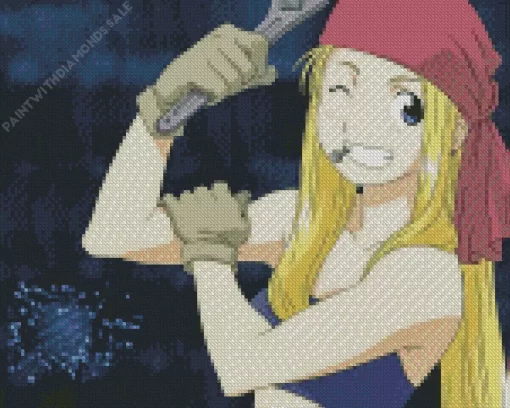 Winry Rockbell Fullmetal Alchemist Diamond With Numbers