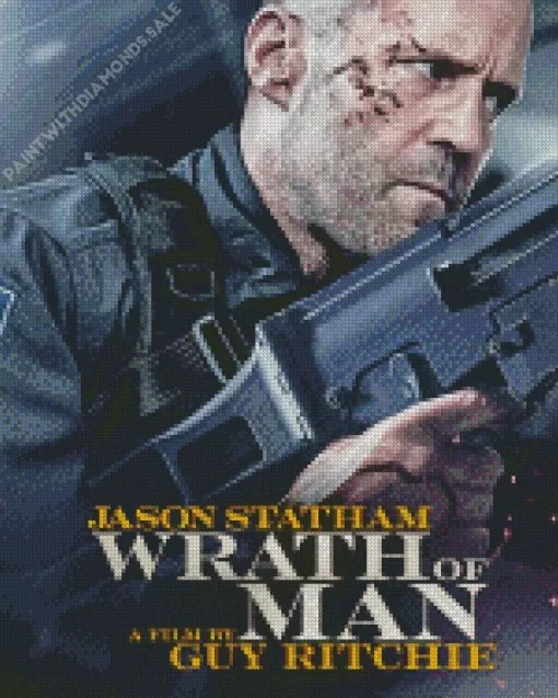 Wrath Of Man Jason Statham Poster Diamond Painting