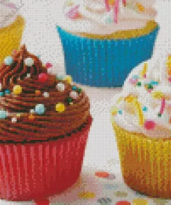 Yellow Cupcakes Diamond Painting