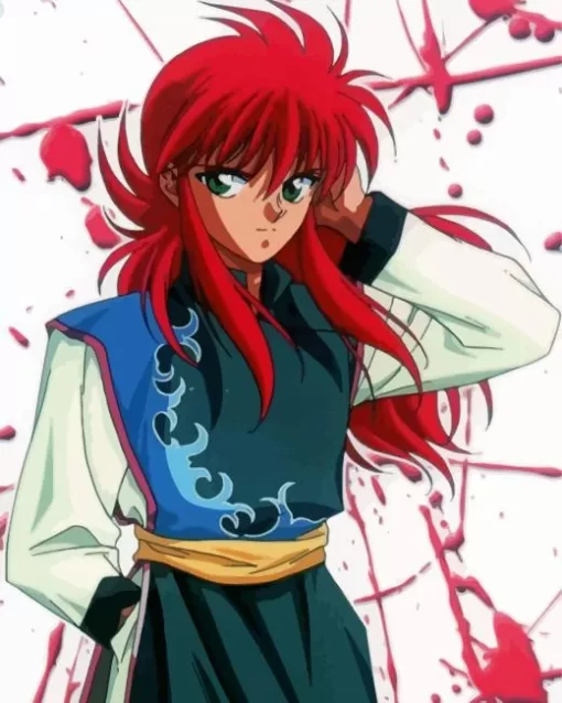 Youko Kurama Yu Yu Hakusho Diamond With Numbers