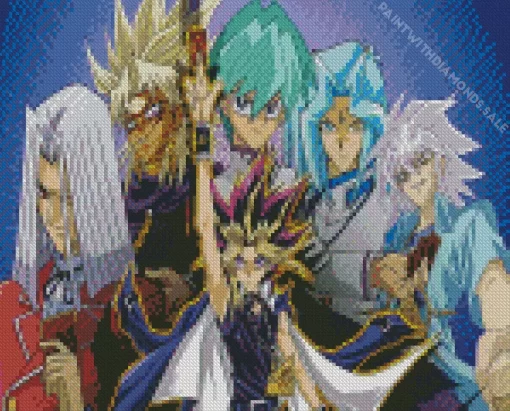 Yu Gi Oh Anime Characters Diamond Dotz