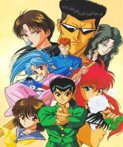 Yu Yu Hakusho Anime Diamond With Numbers