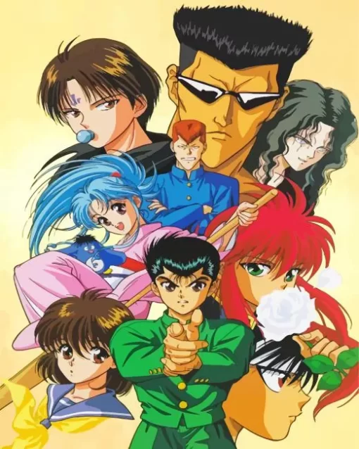 Yu Yu Hakusho Anime Diamond With Numbers