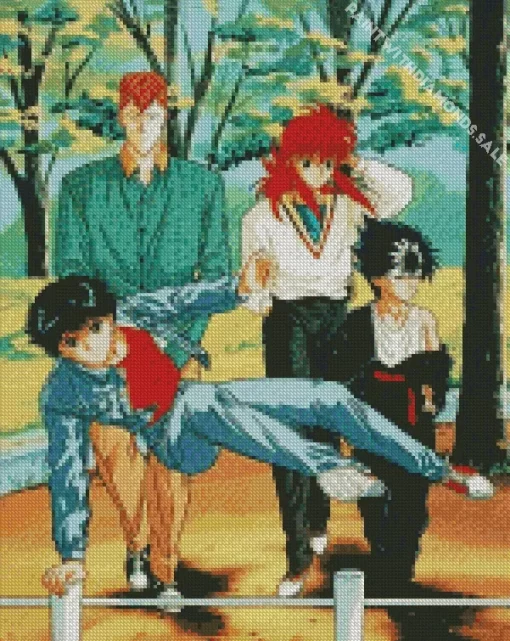 Yu Yu Hakusho Characters Diamond Dotz