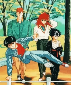 Yu Yu Hakusho Characters Diamond With Numbers