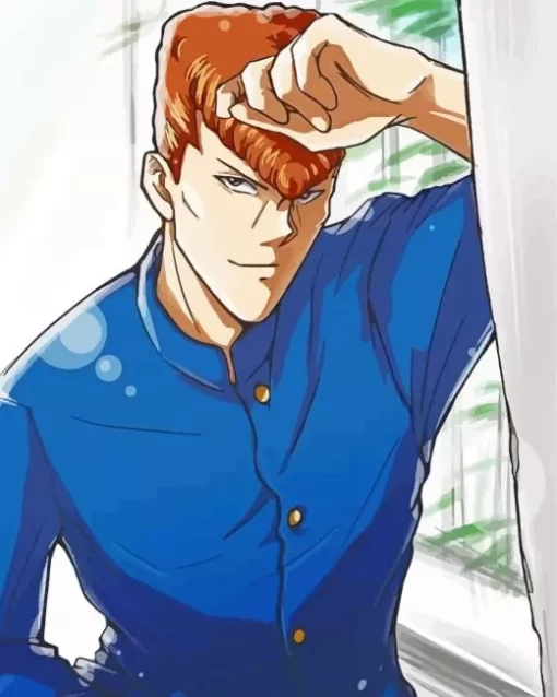 Yu Yu Hakusho Kazuma Kuwabara Diamond With Numbers