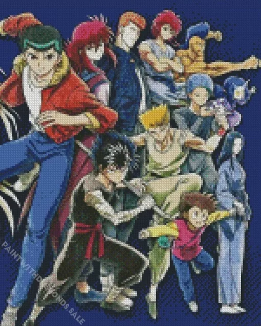 Yu Yu Hakusho Manga Characters Diamond Dotz