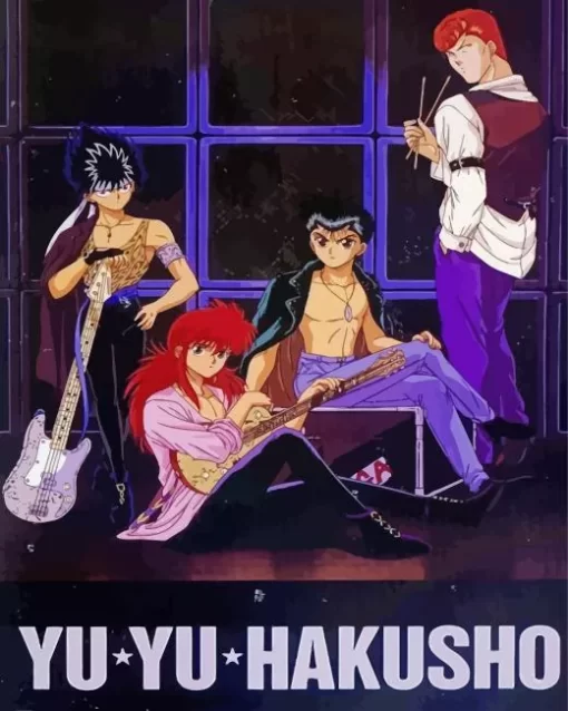 Yu Yu Hakusho Manga Poster Diamond With Numbers