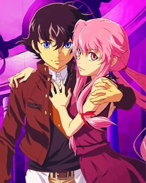 Yuno Gasai And Yukiteru Amano Diamond By Numbers