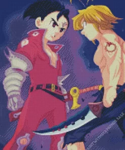 Zeldris And Meliodas Diamond Paintings