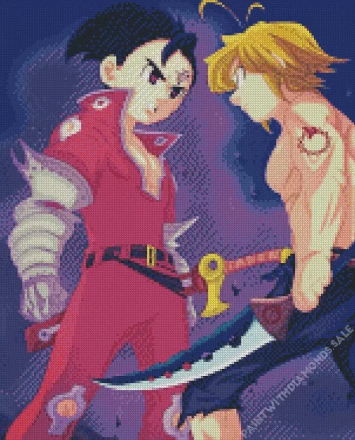 Zeldris And Meliodas Diamond Paintings