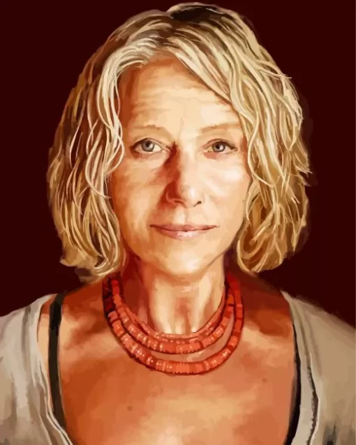 Abstract Helen Mirren Diamond Painting