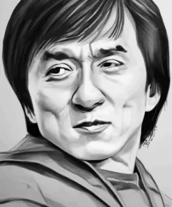 Abstract Jackie Chan Diamond Painting