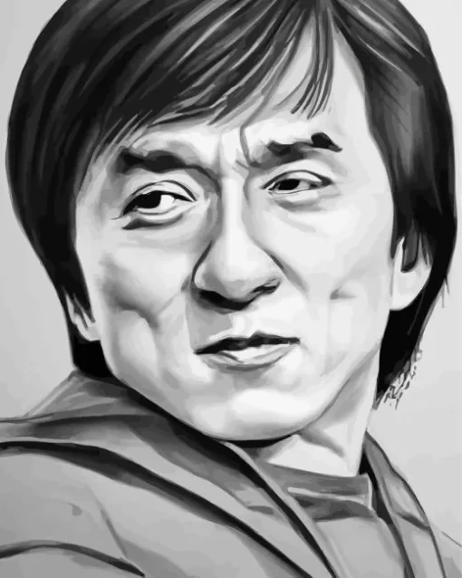 Abstract Jackie Chan Diamond Painting