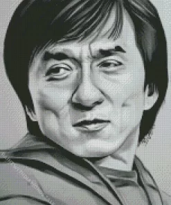 Abstract Jackie Chan Diamond Painting