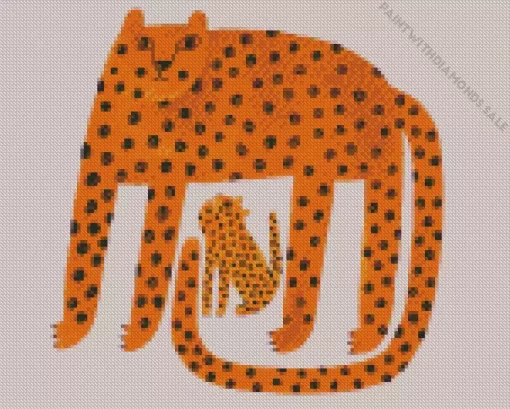 Abstract Leopard Diamond Painting