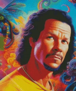 Abstract Mark Wahlberg Diamond Painting