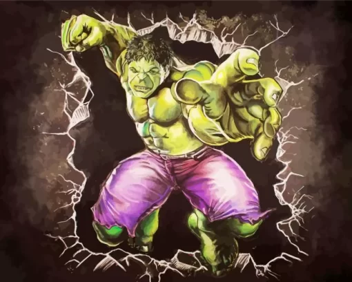 Abstract Hulk Diamond Painting