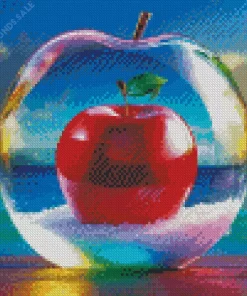 Aesthetic Apple On The Seashore Diamond Painting