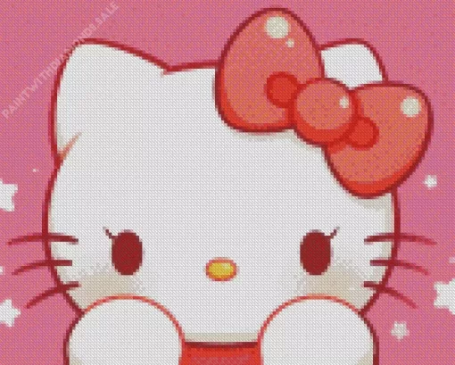 Aesthetic Hello Kitty Diamond Painting