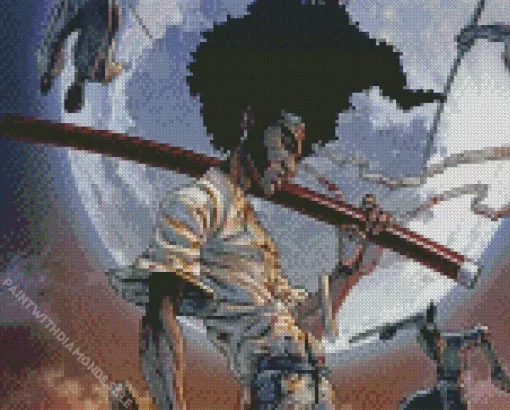 afro samurai rukataro Diamond With Numbers