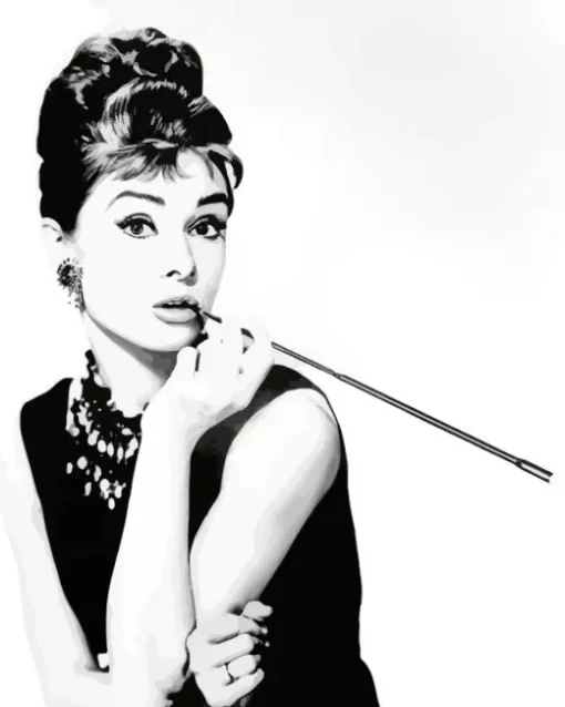 Audrey Hepburn In Breakfast At Tiffanys Diamond Painting