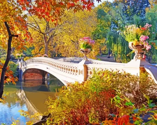 Autumn Central Park New York Diamond Painting