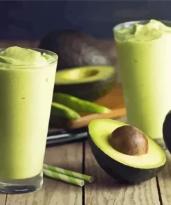 Avocado Juice Diamond Painting