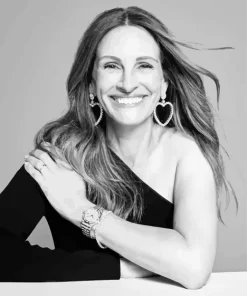 Black And White Julia Roberts Diamond Painting