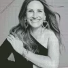 Black And White Julia Roberts Diamond Painting