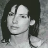 Black And White Sandra Bullock Diamond Painting