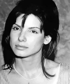 Black And White Sandra Bullock Diamond Painting