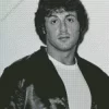 Black And White Sylvester Stallone Diamond Painting