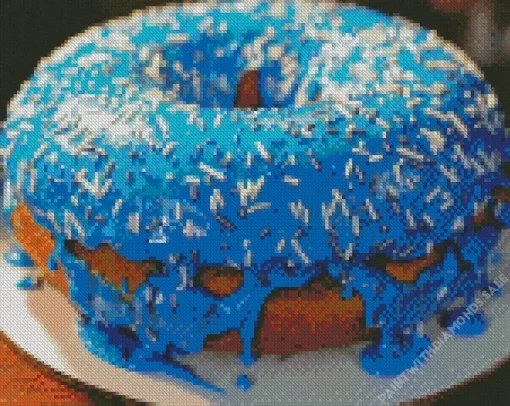 Blue Donuts Diamond Painting