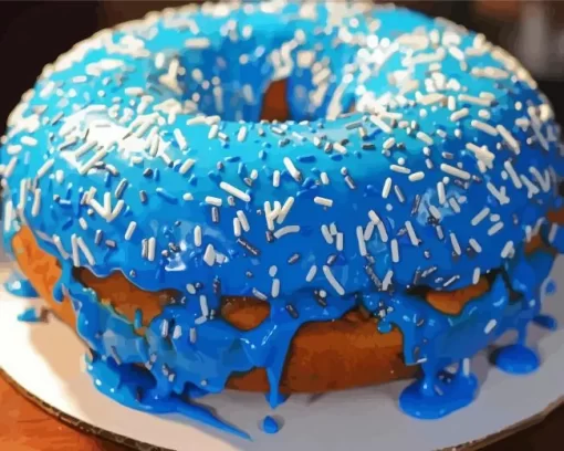 Blue Donuts Diamond Painting