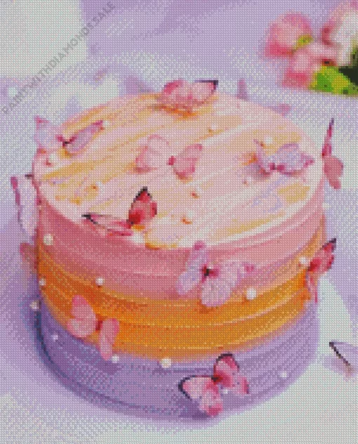 Butterfly Cake Diamond Painting